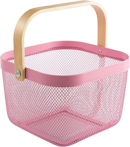 AJIODA Metal Mesh Steel Basket, Storage Organizer Basket Multi-functional by AJIODA