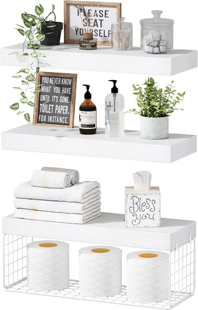 QEEIG Bathroom Shelves Over Toilet by QEEIG