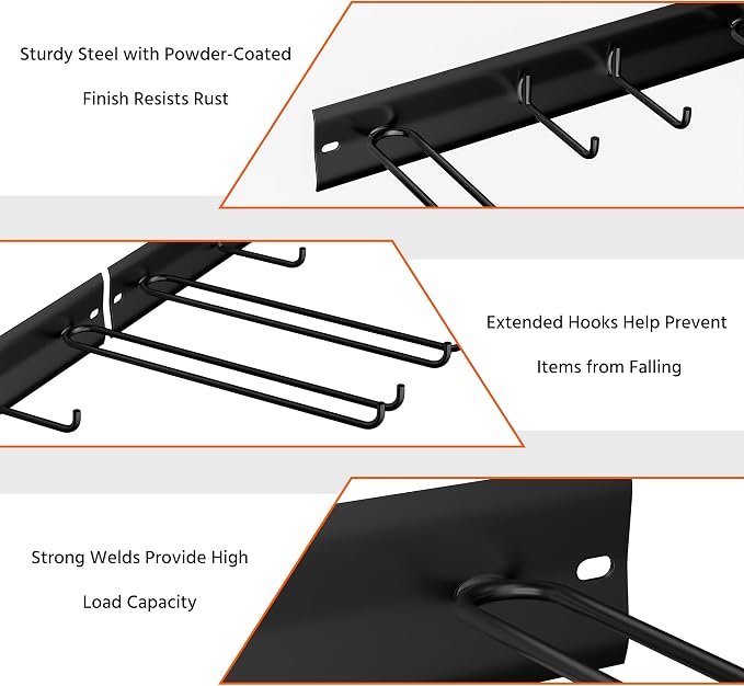 Ultrawall Wall Mount Ski Rack, Garage Ski Storage Rack, Ski Hangers - Image 4