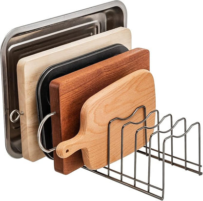 Pot Lid Organizer, Pot Lid Rack Holder, Rest Cutting Board, Pots & Pans - Image 3
