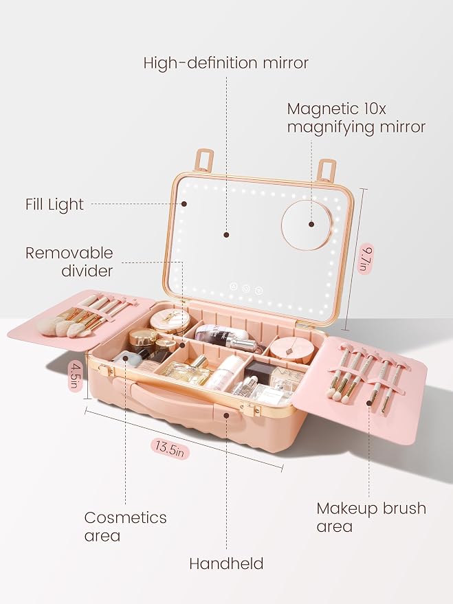 ROWNYEON Travel Makeup Case - Image 3
