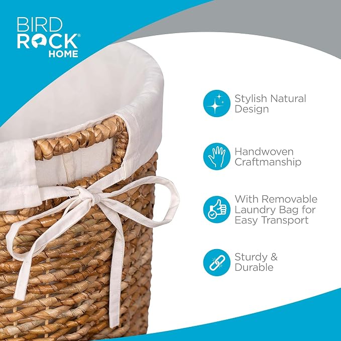 BIRDROCK HOME Seagrass Laundry Hamper - Image 3