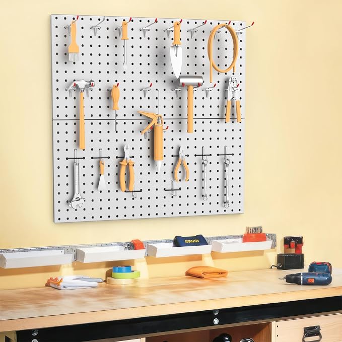 WALMANN Metal Pegboard Panels for Wall Garage Tools Pegboard for Garage - Image 2