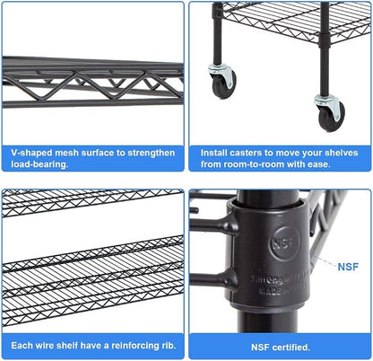 BestOffice | 6-Tier Wire Shelf - Image 6