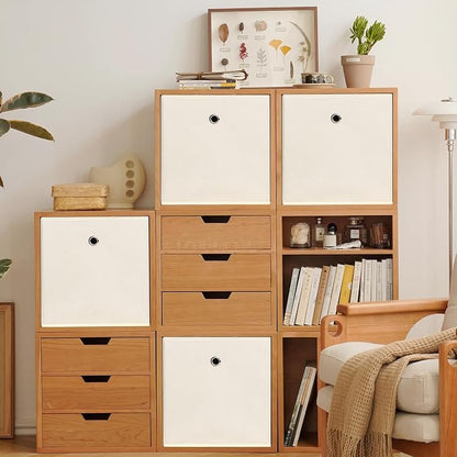 Foldable Storage Cubes Bins, 11 Inch Cloth Storage Cube Fabric Storage Box - Image 5