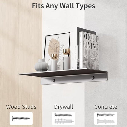Danpoo 8 inch Gray Small Floating Shelf - Image 7