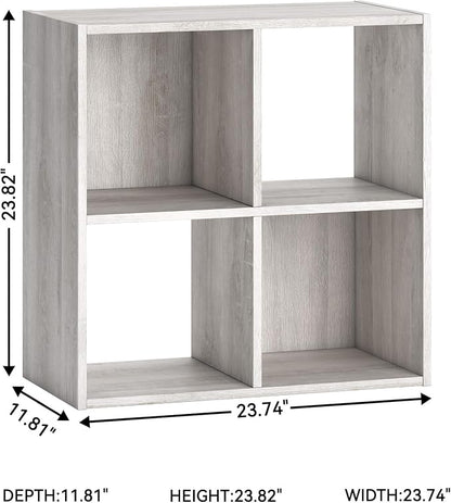 Signature Design by Ashley Paxberry Coastal 4 Cube Storage Organizer or Bookcase - Image 3