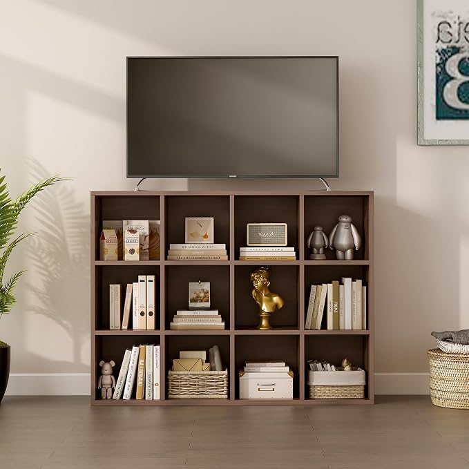 12-Cube Storage Shelf Bookcase - Image 5