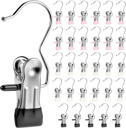 Senbowe 30 Pack Heavy Duty Clothes Pins, Boot Hangers by Senbowe