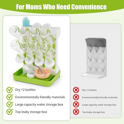 Baby Bottle Drying Rack, Vertical Bottle Dryer Holder - Image 4