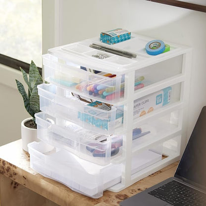 Gracious Living 4 Drawer Desktop & Countertop Organizer w/Organization Lid - Image 5
