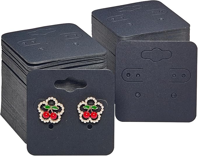 hitsuki Black Earring Cards for Selling Jewelry Earring Display Cards by hitsuki