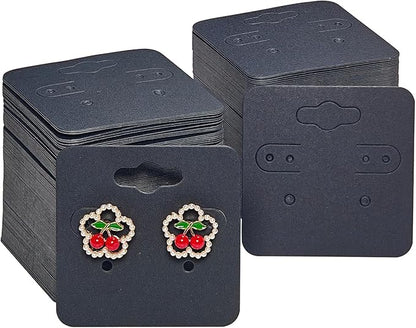 hitsuki Black Earring Cards for Selling Jewelry Earring Display Cards by hitsuki