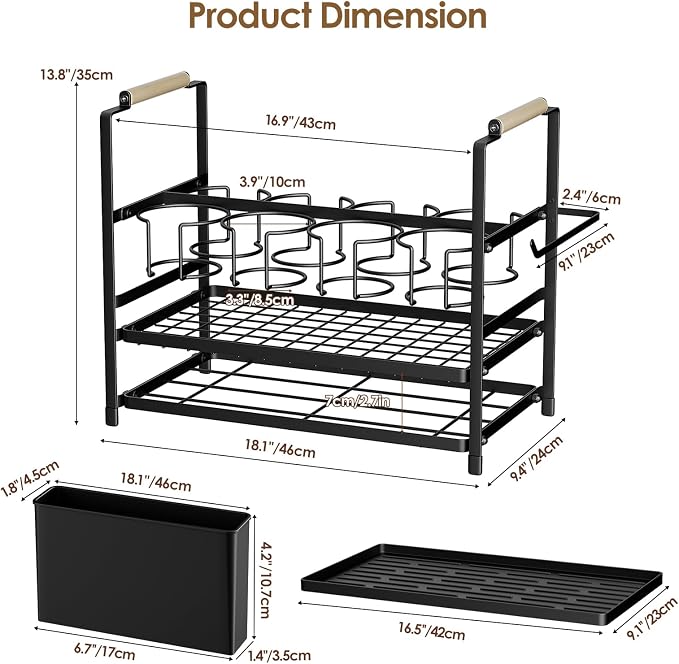 Housolution Water Bottle Organizer Drying Rack - Image 7