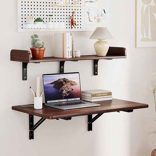 Nisorpa 2 Layers Wall Mounted Folding Table by Nisorpa