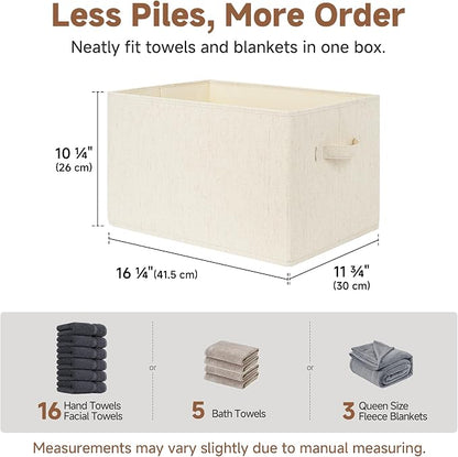 StorageWorks Storage Baskets for Shelves, Foldable Fabric Closet Storage Bins - Image 6
