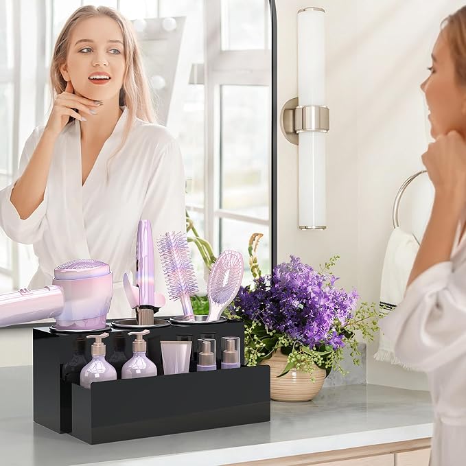 Hair Tool Organizer, Acrylic Hot Hair Styling Tool Organizer - Image 5