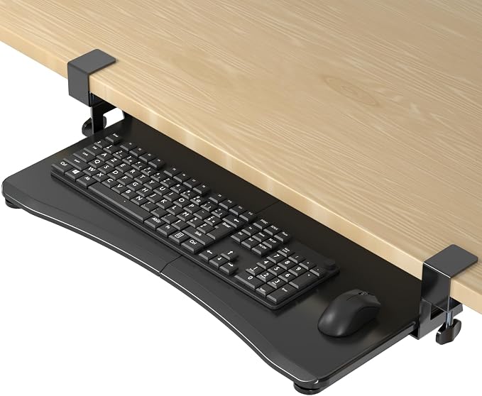 suptek Keyboard Tray Under Desk Pull Out by suptek