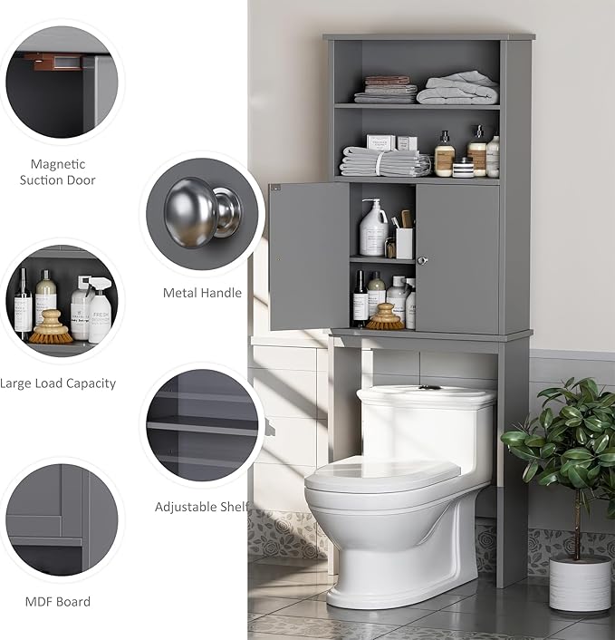 Over the Toilet Storage Cabinet - Image 6