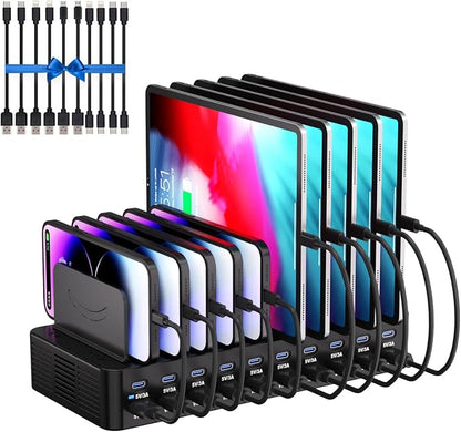 270W Charging Station for Multiple Devices, 20-Port USB Fast Charging Station by HomePage