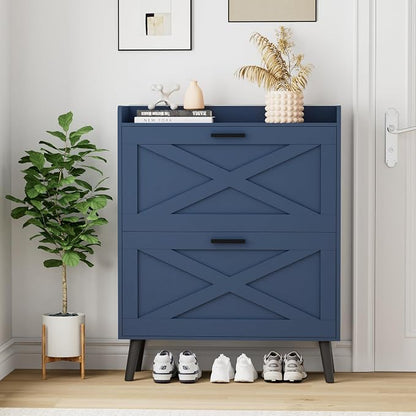Homleke Farmhouse Shoe Storage Cabinet - Image 8
