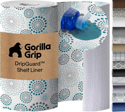 GORILLA GRIP DripGuard Shelf Liner, Non-Adhesive Drawer and Kitchen Cabinet by Unknown