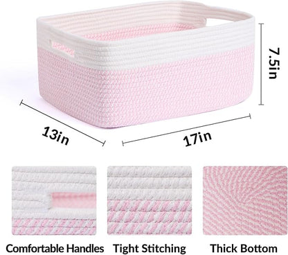 Large Storage Baskets for Shelves, Closet Organizers Bins for Clothes Blanket - Image 2
