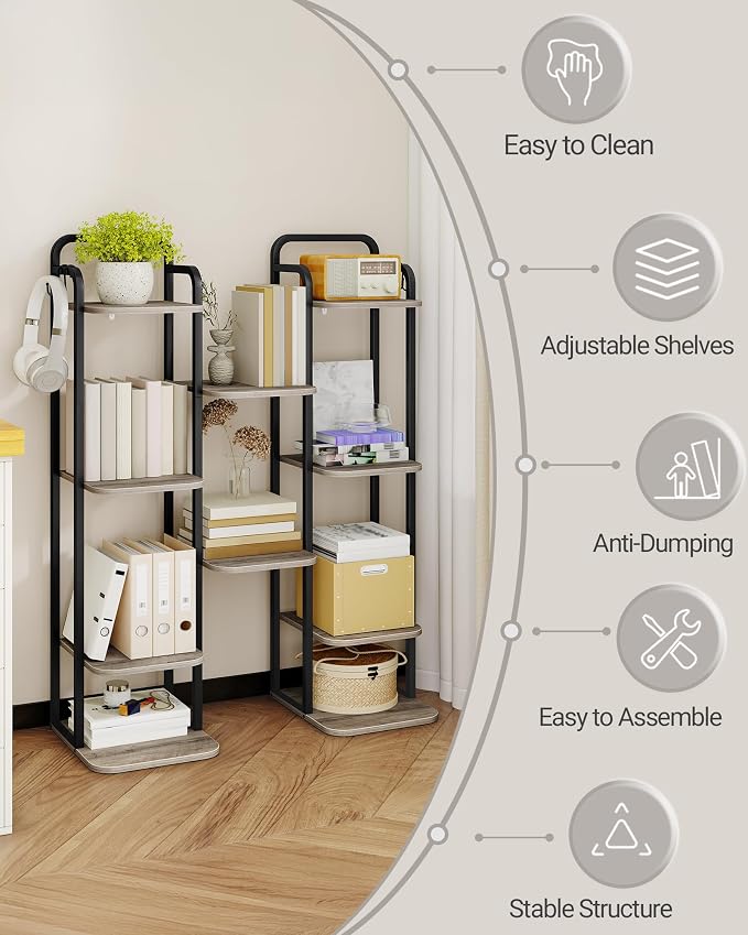 Hzuaneri 6 Tiers Vertical Shoe Rack, Narrow Shoe Tower, Tall Shoes Shelf - Image 7