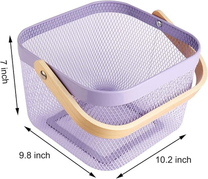 AJIODA Metal Mesh Wire Basket, Large Steel Basket - Image 2