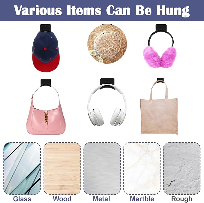 60pcs headphone hanger wall headphone hooks wall mounting hooks Adhesive Gaming - Image 4