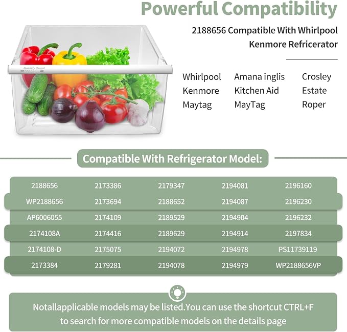 2188656 Crisper Bin, compatible - Image 4