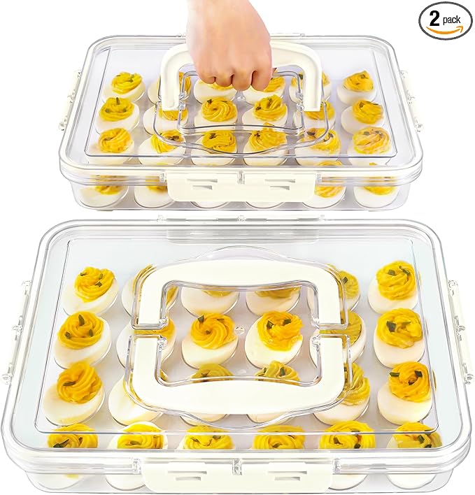 2 Pack Deviled Egg Containers by MesRosa