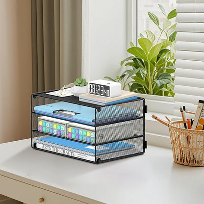DALTACK 3 Tier Letter Tray Paper Organizer - Image 3