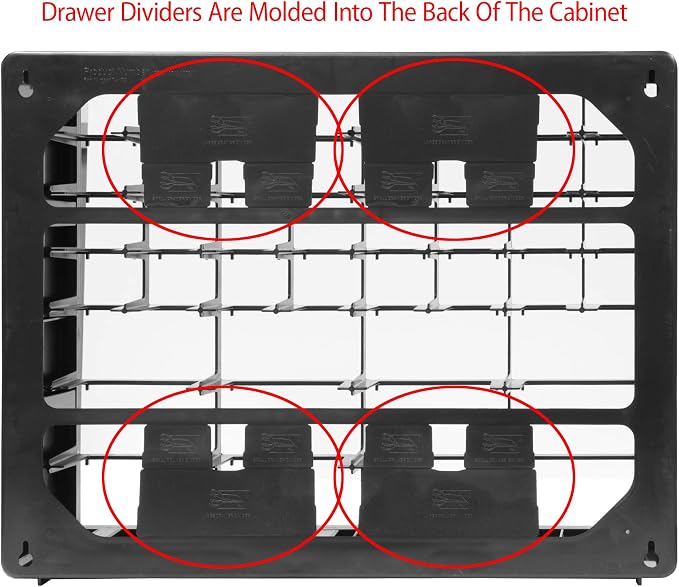 Akro-Mils 10164 64 Drawer Plastic Parts Storage Hardware and Craft Cabinet - Image 5