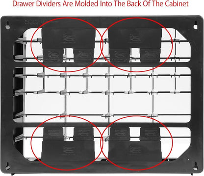 Akro-Mils 10164 64 Drawer Plastic Parts Storage Hardware and Craft Cabinet - Image 5