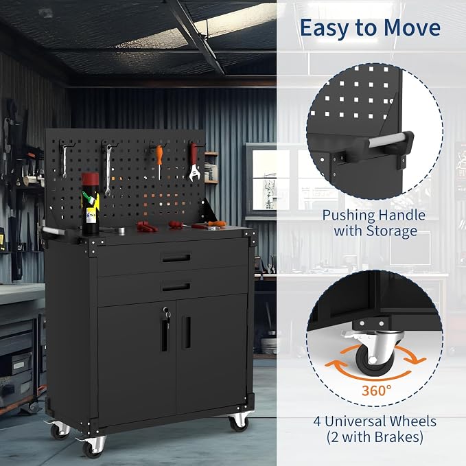 35” Heavy-Duty Rolling Tool Cabinet - Image 6