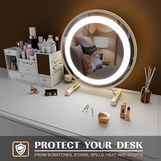 K KNODEL Large Office Leather Desk Mat, Mouse and Keyboard Pad, Computer and - Image 5