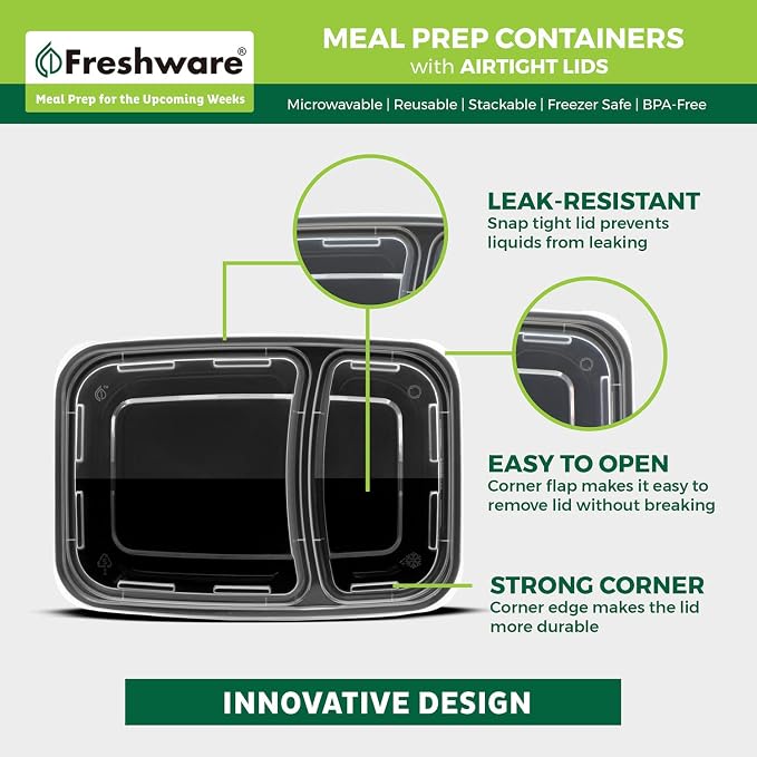 Freshware Meal Prep Containers - Image 5