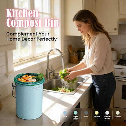 AOSION Countertop Compost Bin Kitchen, Odorless Indoor Compost Bin - Image 7