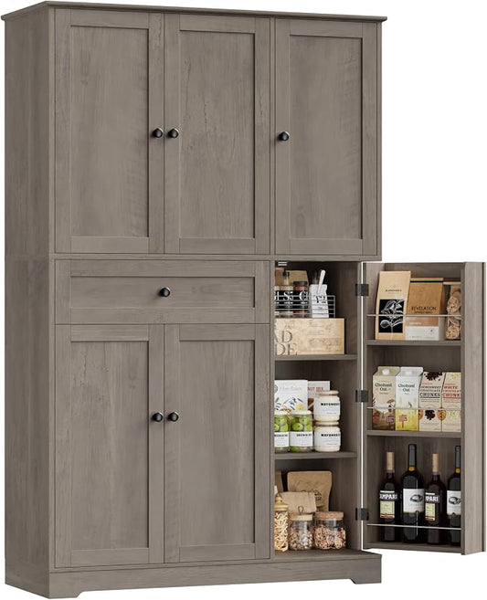 HOSTACK 68" H Kitchen Pantry Storage Cabinet by HOSTACK