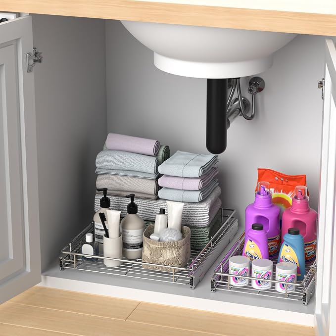 ZOINLIY Pull Out Cabinet Organizer, Versatile Slide Out Kitchen Organizers and - Image 4