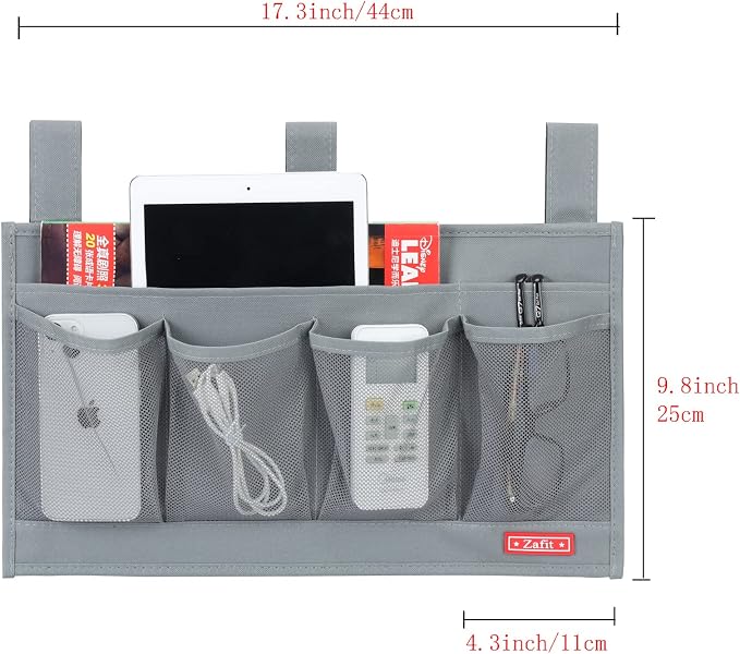 Hanging Bedside Caddy, Bedside Storage Organizer - Image 3