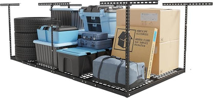 FLEXIMOUNTS 4x8 Overhead Garage Storage Rack, Adjustable Organization System by FLEXIMOUNTS