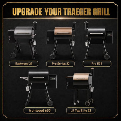QuliMetal for Traeger Grills BAC362 Folding Front Shelf– Steel Grill Accessory - Image 3