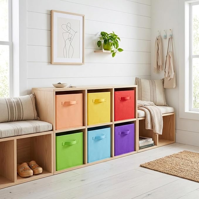 ShellKingdom Storage Bins, Foldable Fabric Storage Cubes And Cloth Storage - Image 2