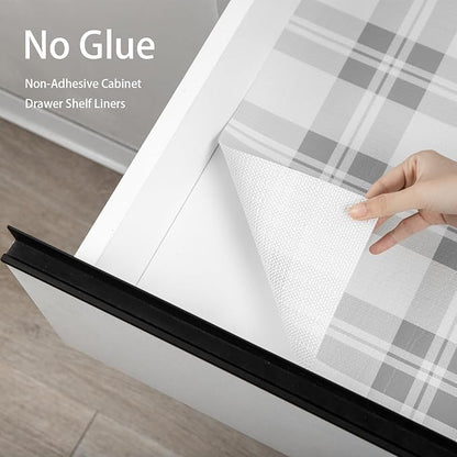 Drawer Shelf Liner for Kitchen Cabinets, Non Adhesive Slip Resistant Shelf - Image 3