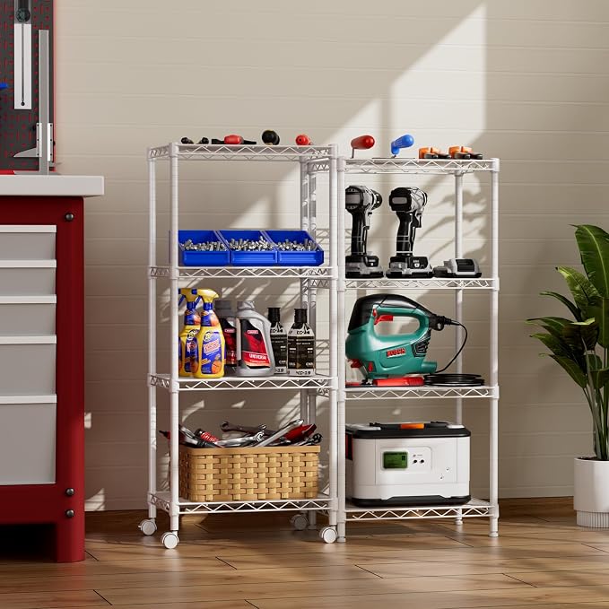 SINGAYE 4 Small Wire Shelves Kitchen Pantry Close Home Organizers and Storage - Image 2