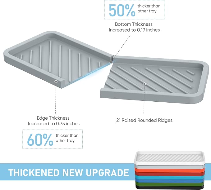 EG-SIPRO Kitchen Sink Organizer Tray, Sponge Holder - Image 2