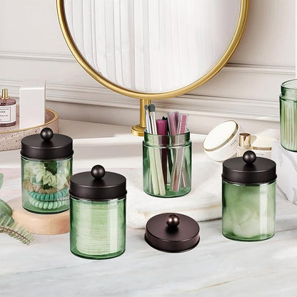 Amolliar Sage Green Apothecary Glass Jar - Image 5