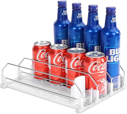 Automatic Soda Can Organizer for Refrigerator Can Dispenser for Beer Soda by BingoHive